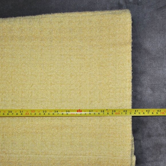 Vintage Lizbeth Jeanne Coat Women's Size Large Yellow Reto Mod Long Wool Coat - Picture 11 of 11